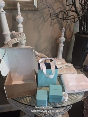 Tiffany & Co. Blue Jewelry Ring Gift Set - Limited Bird On A Rock Bag Luxury #8